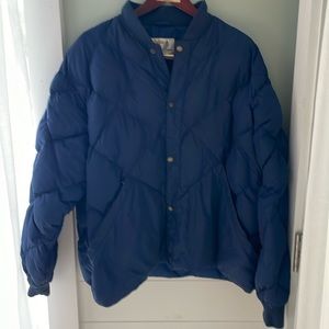 Men’s big and tall goose down waist length jacket
